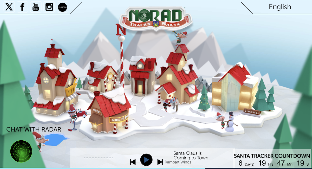 NORAD website